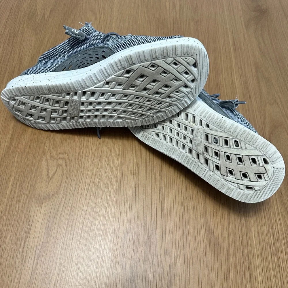 Hey Dude Men’s Wally Free Light Grey Size 8 - Picture 7 of 8